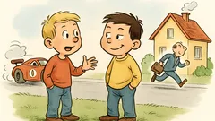 Witz: Unterhalten sich zwei Buben über Tempo