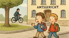 Witz: Zwei Erstklässler auf dem Schulweg