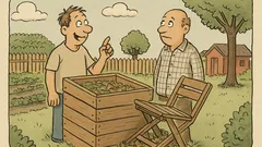 Witz: Im Schrebergarten sagt der Nachbar stolz