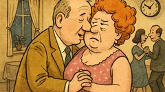 Witz: Hubert flüstert beim Tanzen ins Ohr