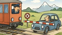 Witz: Lieber eingleisig als zweitrangig