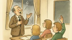 Witz: Der Lehrer deklamiert: Oh Nacht…