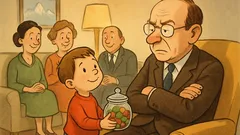 Witz: Der kleine Peter mit Bonbonniere