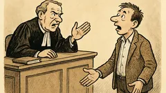 Witz: Ein Angeklagter unterbricht den Richter…