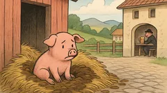 Witz: S’Ferkel sitzt einsam im Mist…