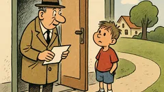 Witz: Grüezi, isch din Vater dihei?