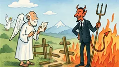 Witz: D'Grenze zwüsche Himmel und Höll…