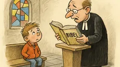 Witz: Der Pfarrer fragt Bernie, warum er weint