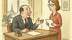 Witz: Der Chef ruft seine Sekretärin