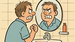 Witz: Und dann stehe ich vorm Spiegel …