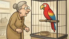 Witz: Eine ältere Dame in der Zoohandlung