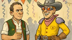 Witz: Ein Typ kommt zur Fasnachtsparty…