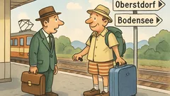 Witz: «Wohin fahren Sie diesmal in d'Ferien?»