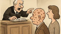 Witz: Der Richter: «Nur Tomaten geworfen?»