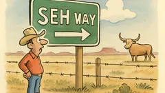 Witz: „Seh’ way“ sagt der Texaner…