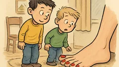 Witz: Weisch, wieso d’Tante rot aagmaltä Zehe hät?