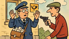 Witz: Ein ostfriesischer Postbeamter wird überfallen…