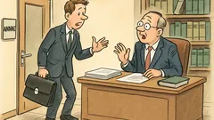 Witz: Ein junger Anwalt stürmt ins Büro