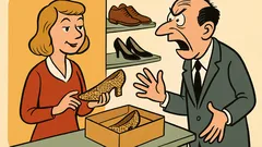 Witz: Hat der Herr etwas gekauft?