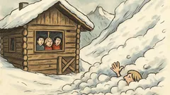 Witz: Alle Kinder sind in der Berghütte…