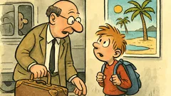 Witz: Nein, Vati, nicht zu Kannibalen!