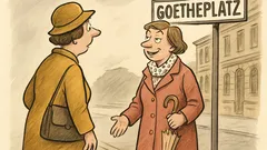 Witz: „Komme ich so zum Goetheplatz?“