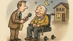 Witz: Reporter fragt Hundertjährigen: «Wie fühlen Sie sich?»