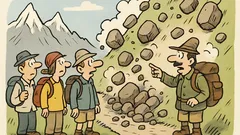 Witz: Ein Tourist fragt den Bergführer