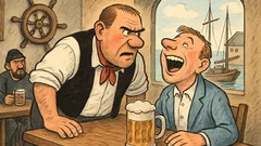 Witz: Der Wirt: «Reiss den Mund…»