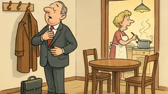 Witz: Der Seniorpartner lädt Mandanten zum Znacht