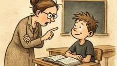 Witz: Meint d’Lehrerin: «Schau im Wörterbuch nach…»