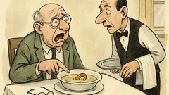 Witz: „Ober, in meiner Suppe schwimmt…“