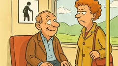 Witz: Im Tram sitzt ein Mann...