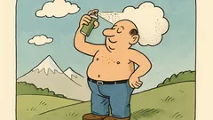 Witz: FCKW-frei – sogar der Spraydosenbenutzer