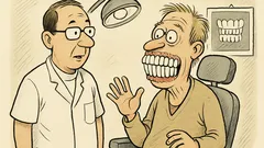 Witz: Patient beim Zahnarzt: 32 Zähne!