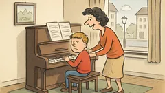 Witz: Siegfried hat keine Lust Klavierüben