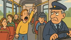Witz: Im Bus brüllt einer: «I will vorn!»