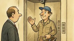 Witz: Sagt der Fahrstuhltechniker: „Selbst konstruiert!“