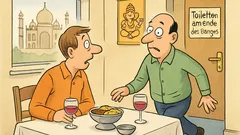 Witz: Zwei Männer im indischen Restaurant