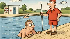 Witz: Im Freibad fragt der Bademeister…