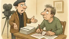 Witz: Wo bleibt denn das neue Drehbuch?