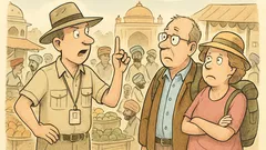 Witz: Der Reiseleiter sagte: «Indertreffen!»