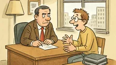 Witz: Chef fragt: Seit wann so engagiert?