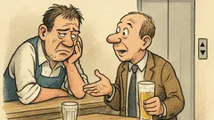 Witz: Zwei Männer stöhnen an der Theke