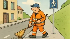 Witz: Wie nennt man einen besonders fleissigen Strassenreiniger?