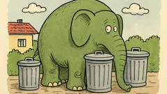 Witz: Grüner Elefant entflogen – wer findet ihn?