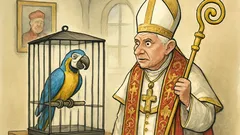 Witz: Der Kardinal schenkt dem Papst einen Papagei