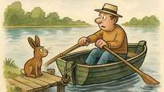 Witz: Häschen fragt: „Kannst du rudern?“