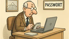Witz: Sagt der Chef: «Passwortaufschreiber»