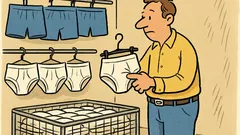 Witz: Ich bin kein Eingriff-Unterhosen-Träger